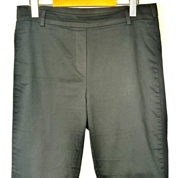 H&M Women Pants Casual Office Pull On Elastic Waist Stretch Black Size 10 - Picture 3 of 9
